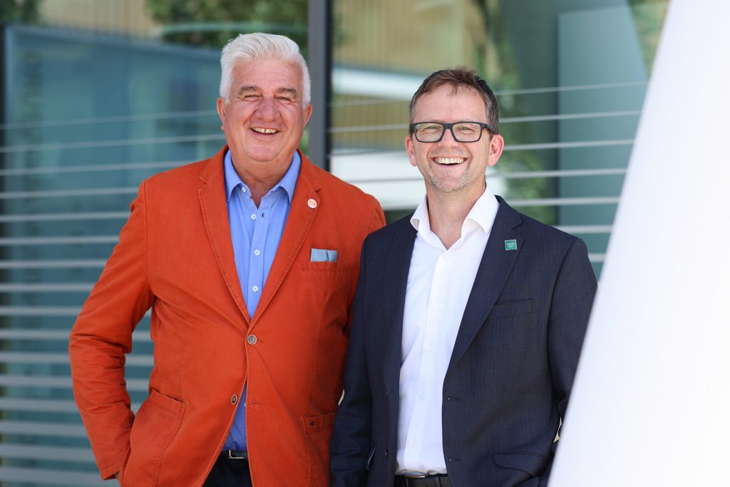 Die beiden Geschäftsführer André Begg und Thomas Buchsteiner gemeinsam